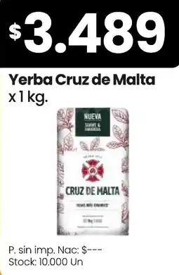 Changomas Cruz de malta yerba oferta