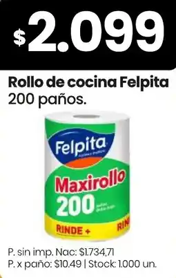 Changomas Felpita rollo de cocina oferta
