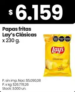 Changomas Lay's clásicas papas fritas oferta