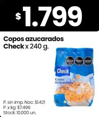 Changomas Check copos azucarados oferta