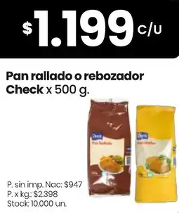 Changomas Check pan rallado o rebozador oferta
