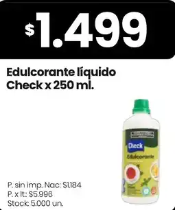 Changomas Check edulcorante líquido oferta