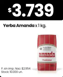 Changomas Amanda yerba oferta