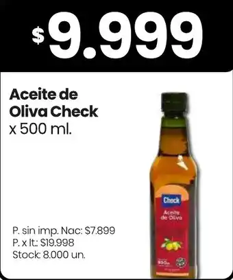 Changomas Check aceite de oliva oferta
