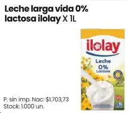 Changomas ilolay leche larga vida 0% lactosa oferta