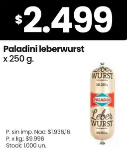 Changomas Paladini leberwurst oferta