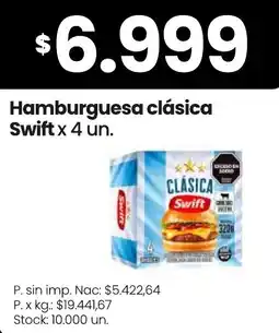 Changomas Swift hamburguesa clásica oferta