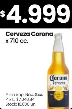 Changomas Corona cerveza oferta