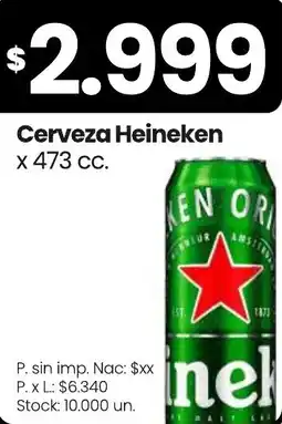 Changomas Heineken cerveza oferta