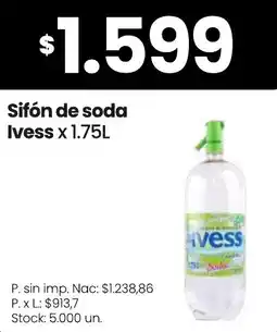 Changomas Ivess sifón de soda oferta