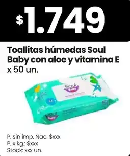 Changomas Soul baby toallitas húmedas oferta
