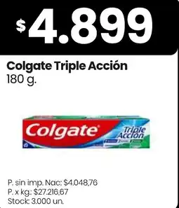 Changomas Colgate triple acción oferta