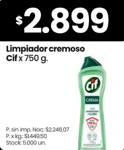 Changomas Cif limpiador cremoso oferta