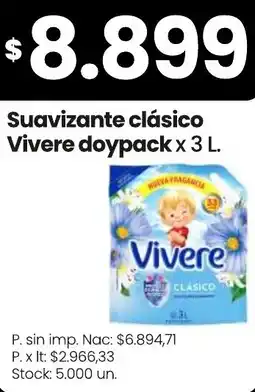 Changomas Vivere suavizante clasico oferta