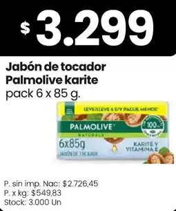 Changomas Palmolive jabón de tocador karite oferta
