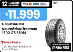 Changomas Firestone neumático F600 175 65R14 oferta