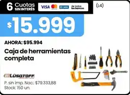 Changomas Lusotoff caja de herramientas completa oferta