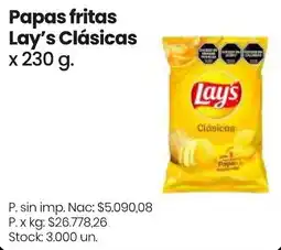 Changomas Lay's papas fritas clásicas oferta