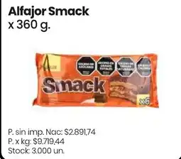 Changomas Alfajor smack oferta