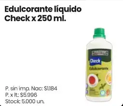 Changomas Check edulcorante líquido oferta