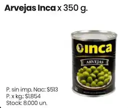 Changomas Inca arvejas oferta