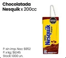 Changomas Nesquik chocolatada oferta
