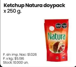 Changomas Natura ketchup oferta