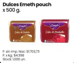 Changomas Emeth dulces pouch oferta