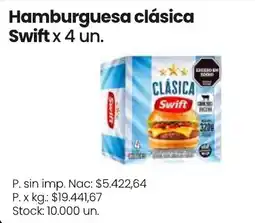 Changomas Swift hamburguesa clásica oferta