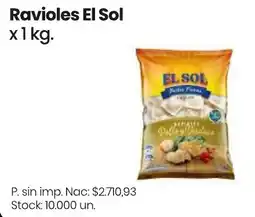Changomas El sol ravioles oferta