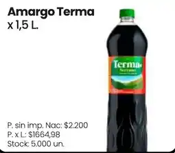 Changomas Amargo Terma oferta