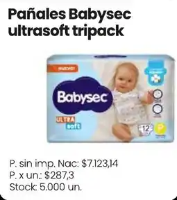 Changomas Babysec pañales ultrasoft tripack oferta