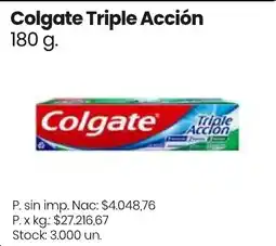 Changomas Colgate triple acción oferta
