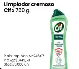 Changomas Cif limpiador cremoso oferta