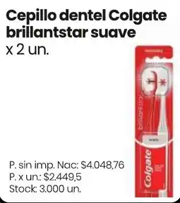Changomas Colgate cepillo dental brillantstar suave oferta
