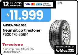 Changomas Firestone neumático F600 175 65R14 oferta