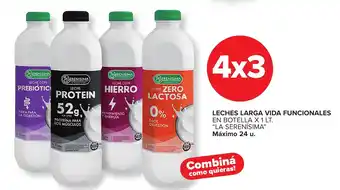 Carrefour La serenisima leches larga vida funcionales oferta