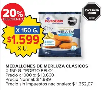 Carrefour Porto belo medallones de merluza clásicos oferta