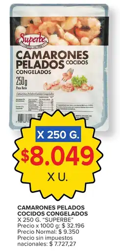 Carrefour Superbe camarones pelados cocidos congelados oferta