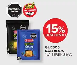 Carrefour La serenisima quesos rallados oferta