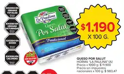 Carrefour La paulina queso por salud tradicional oferta