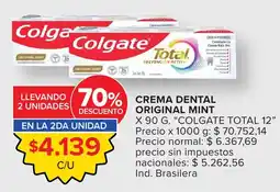 Carrefour Colgate crema dental original mint oferta