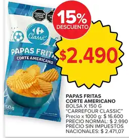 Carrefour Carrefour classic papas fritas corte americano oferta
