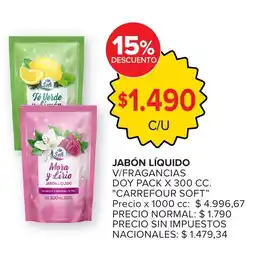Carrefour Carrefour soft jabón líquido oferta