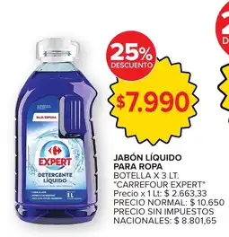Carrefour Carrefour expert jabón líquido para ropa oferta