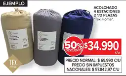 Carrefour Tex home acolchado 4 estaciones 2 1/2 plazas oferta