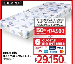 Carrefour Poliflex colchón oferta