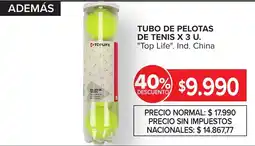 Carrefour Top life tubo de pelotas de tenis oferta