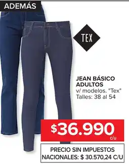 Carrefour Tex jean básico adultos oferta