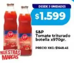 Supermayorista Vital S&P tomate triturado botella oferta